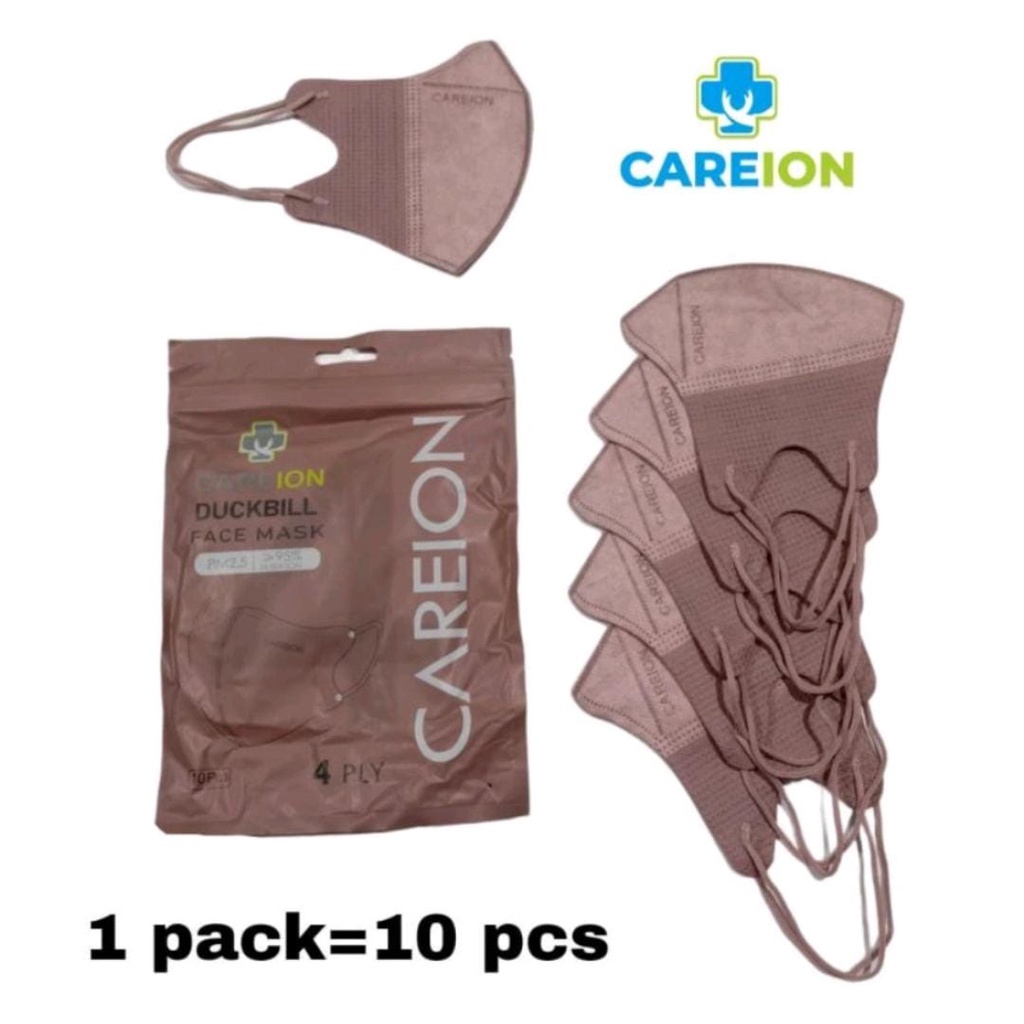 Masker Duckbil Careion 4 Ply warna Shrimpink