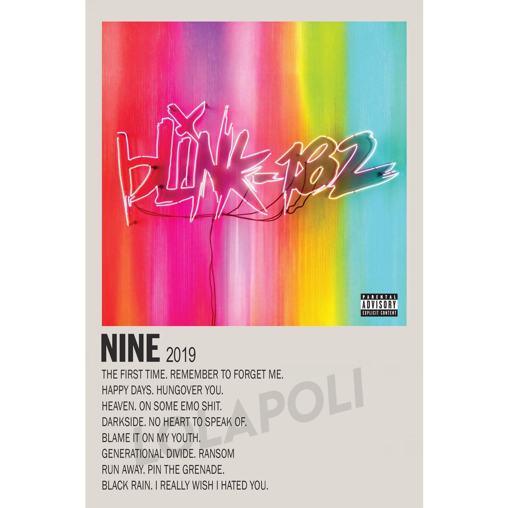 Poster Cover Album NINE - Blink 182