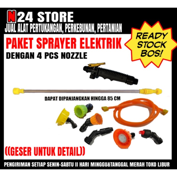Jual Sprayer  sprayer elektrik pertanian  stik sprayer elektrik lengkap Diskon