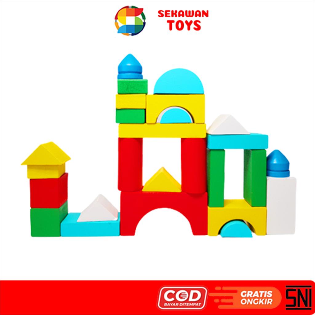 Mainan Edukatif Anak Puzzle/ Mainan Edukasi Anak Block Kayu 3173A