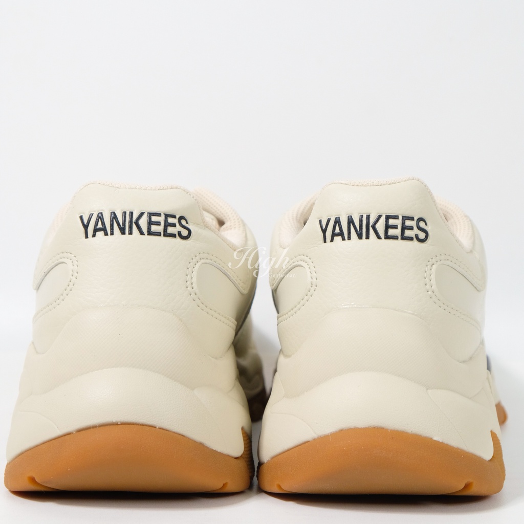 MLB NY Yankees Bigball Chunky Sneakers Beige Gum 100% Original