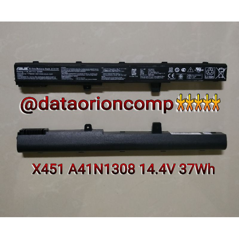 Baterai battery Asus X451 X451C X451CA X451M X551C A41N1308 A31N1319