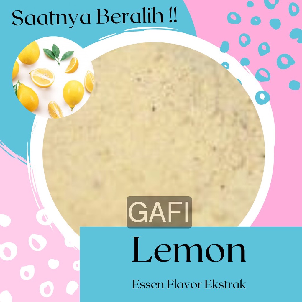 

Bubuk Essen Lemon 1/2Kg Tepung Essen Flavor Ekstrak Lemon Powder 500Gr Murah Premium Aneka Instan Asli Enak Terbaik Essence Flavour Extract Halal Murni Original No Sugar No Creamer Pabrik Grosir Agen Distributor Toko Reseller Open