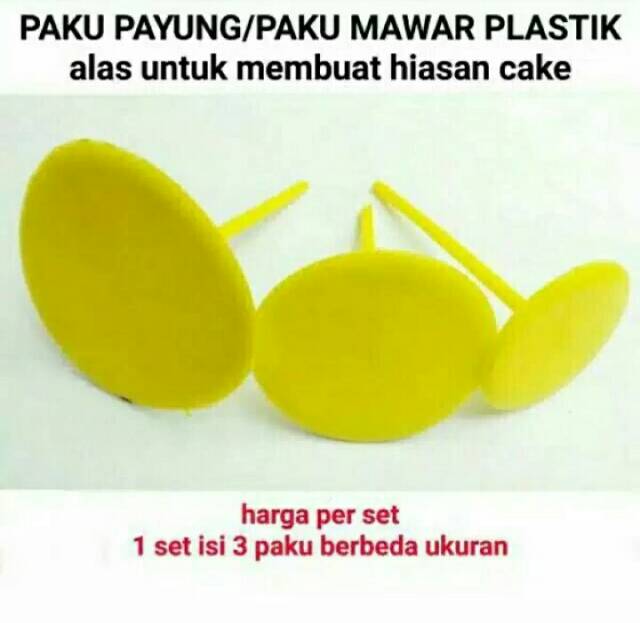 PAKU MAWAR PLASTIK 3 UKURAN