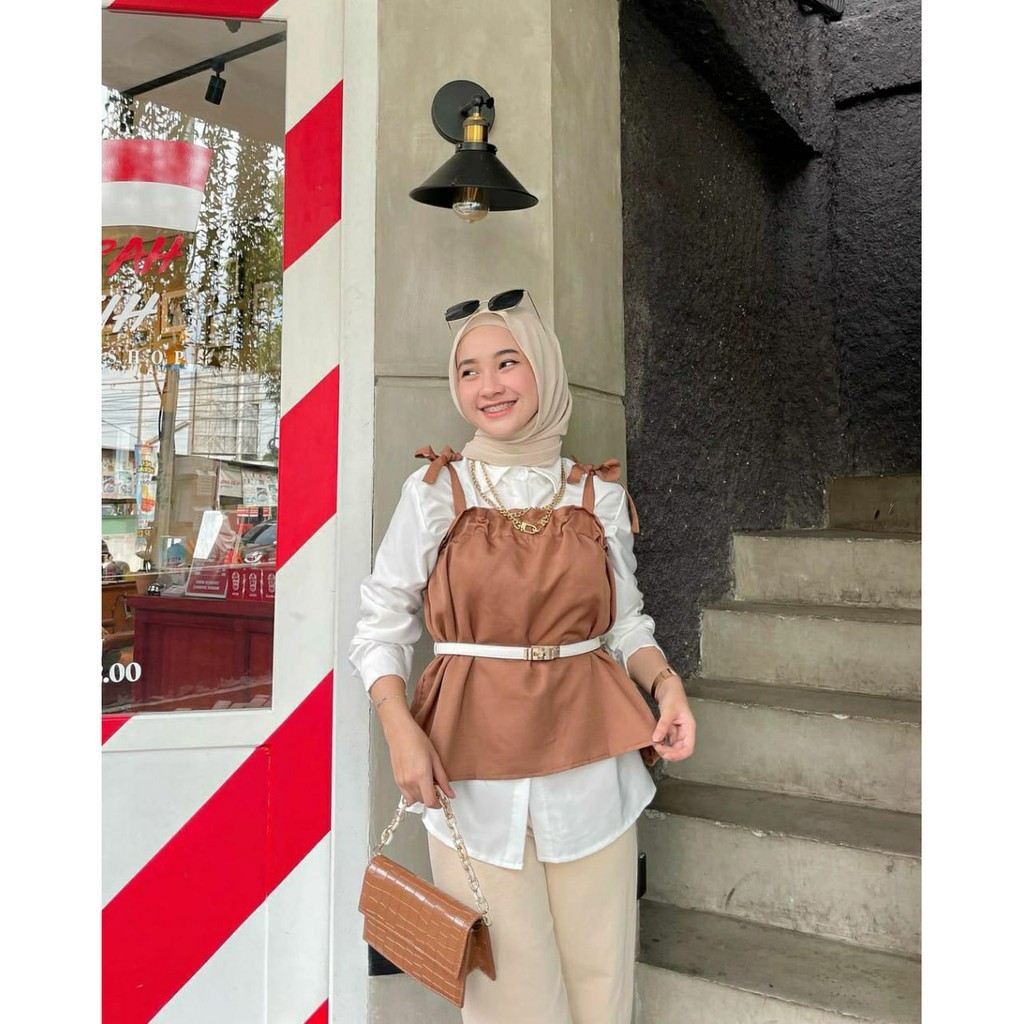 Tobi Blouse 2in1 Atasan Baju Muslim Wanita Remaja Terlaris