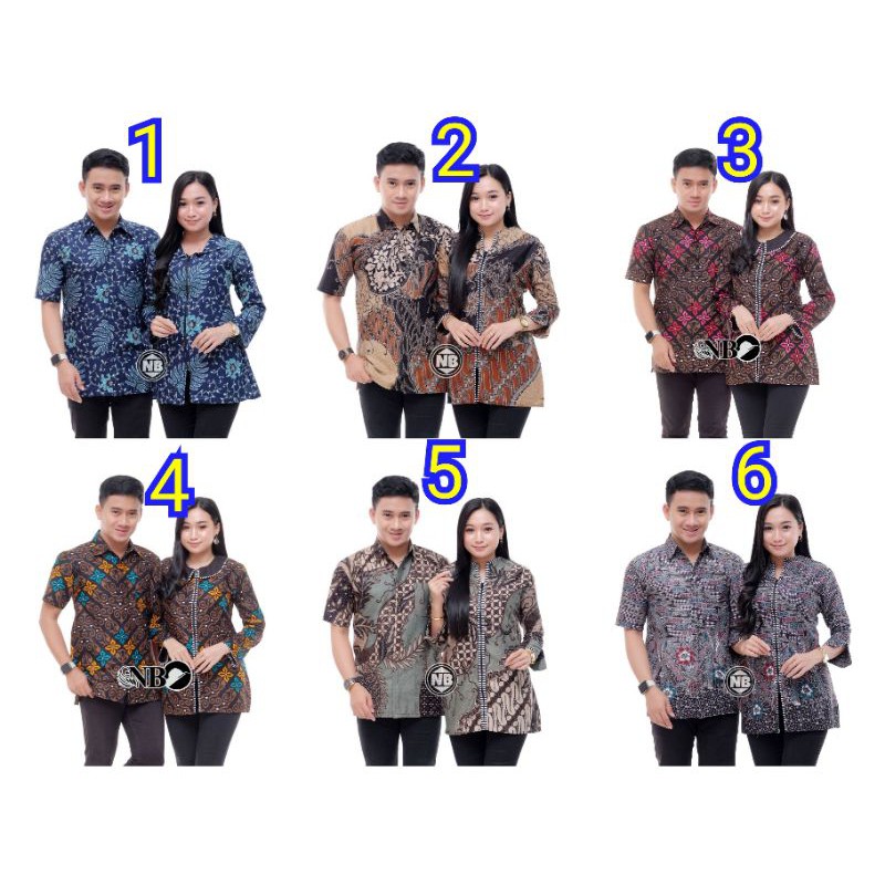 Pusat Grosir Batik Couple Pekalongan Kemeja Lengan Pendek Dan Blouse kRz85lfbBxpBwy