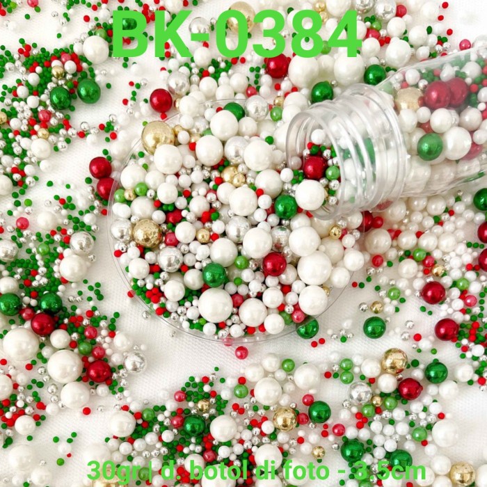 

BK-0384 SPRINKLES SPRINKLE SPRINKEL 30GR GOLD HIJAU MERAH NATAL PUTIH TERMURAH