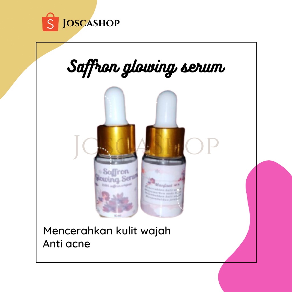 SERUM SAFFRON 10ML SERUM GLOWING SAFFRON PEMUTIH ORIGINAL
