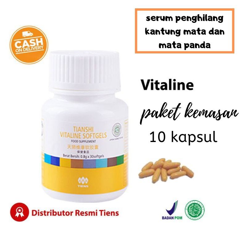 Vitaline serum mata panda dan menghilangkan kantung mata by Tiens ( kemasan ecer 10 kapsul )
