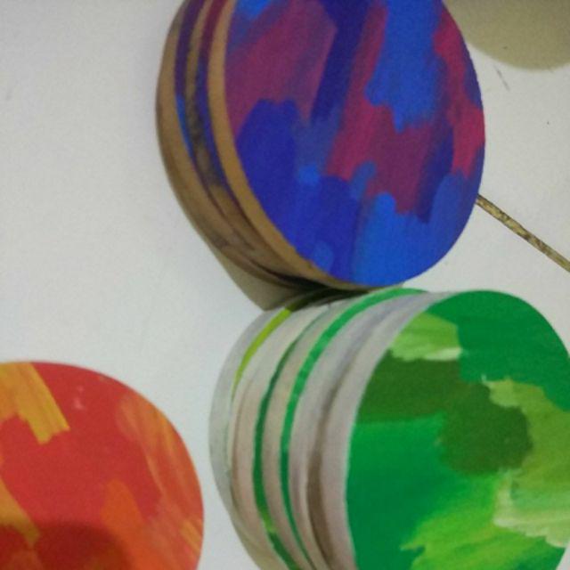 Tatakan Gelas Kayu 73mm / Bukan Cork Coster / Coaster /alas Gelas Kayu