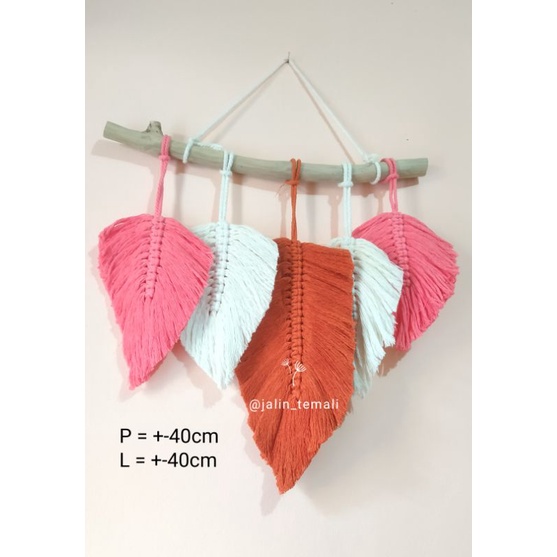 MACRAME WALL DEKOR, MACRAME WALL HANGING, MACRAME DAUN