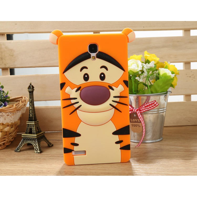 Silicon 3D Tiger Iphone 7 Plus  Iphone 7 softcase boneka karakter lucu / silikon tebal karakter lucu / case anak anak warna biru / pelindung hp