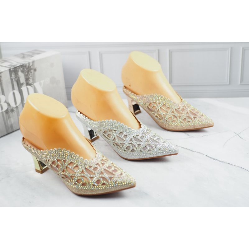 SANDAL PESTA HEELS  WANITA NOBODY 5198-3