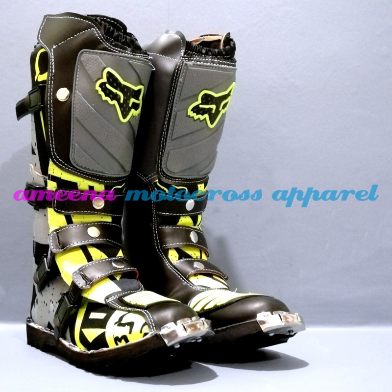 Sepatu Cross Fullprint Besi - Sepatu Trail Motocross - Sepatu MX Adventure - 001