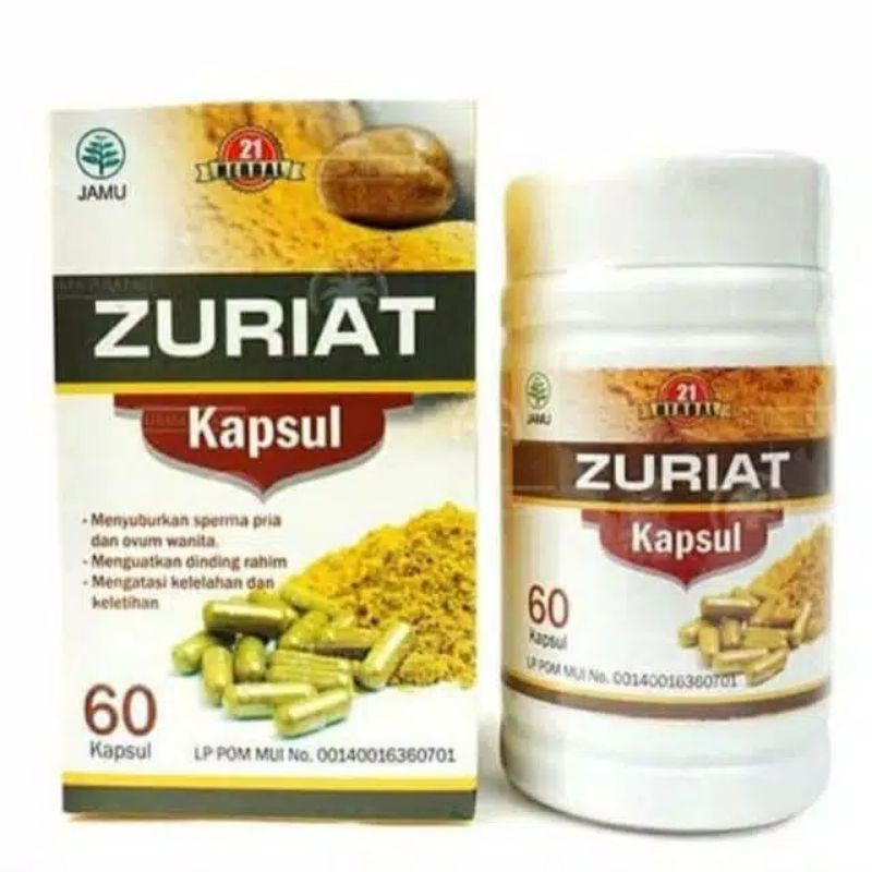 Kapsul Zuriat 60 buah Juriat Original Halal Capsule Promil