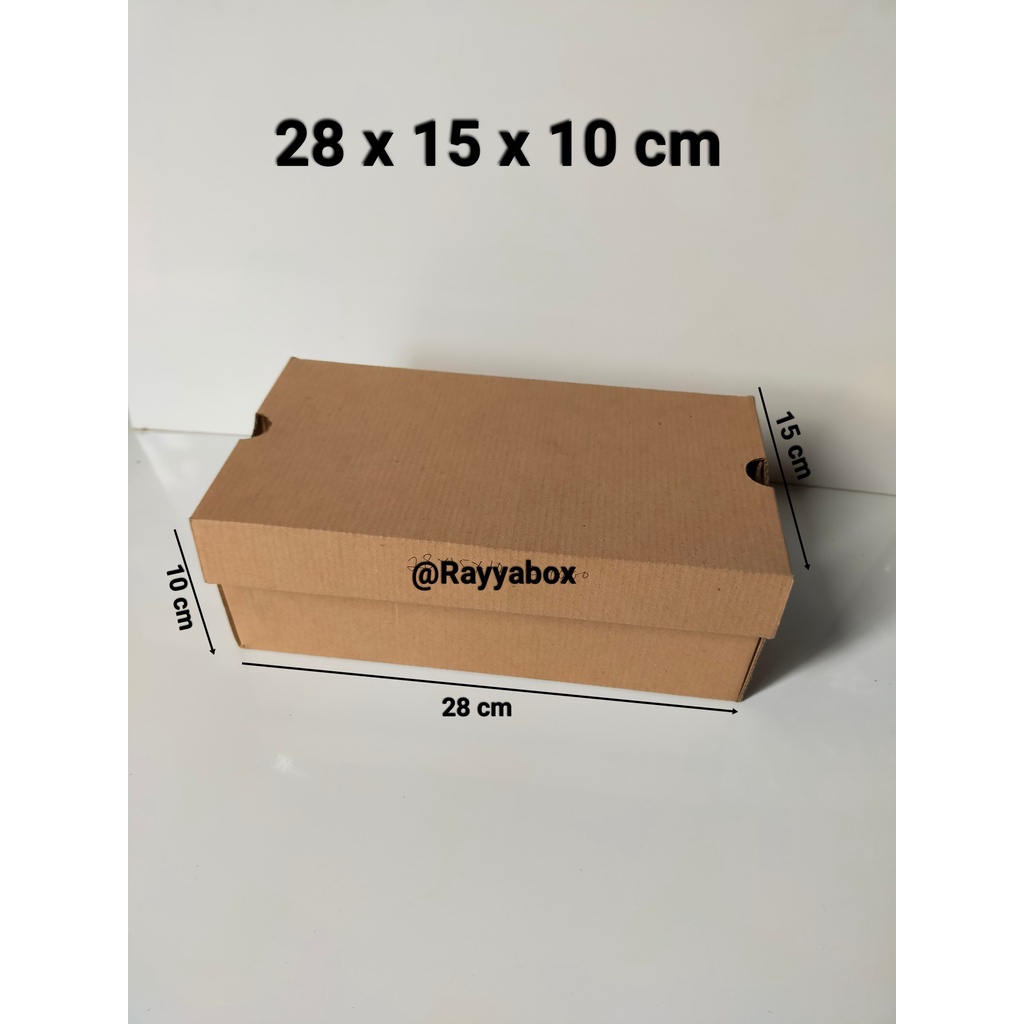 

Kardus box uk 28x15x10 cm boxsepatu/kardusepatu/boxpacking
