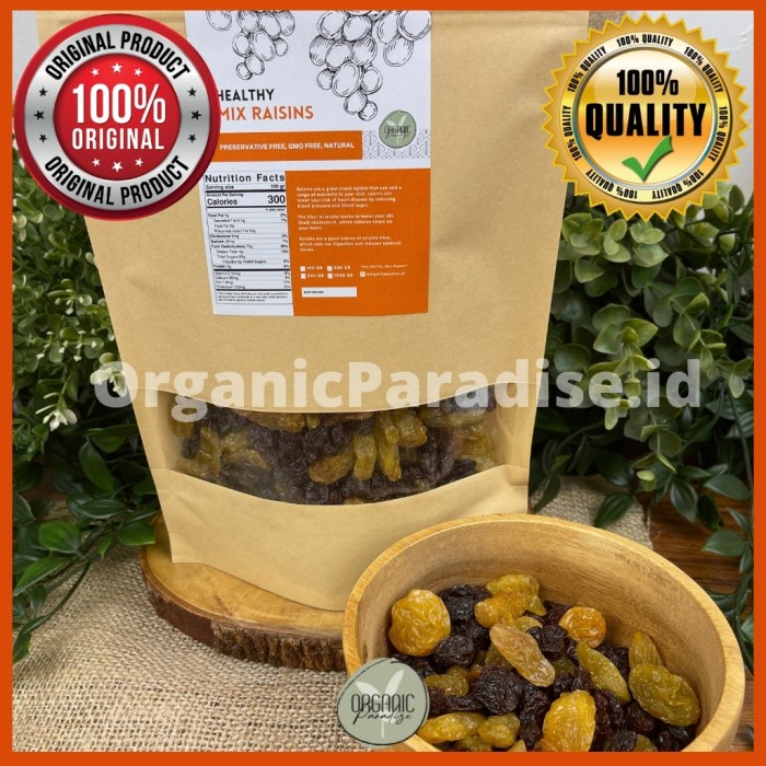 

Mix Raisin 1 Kg / Kismis Campur Jumbo Premium 1 Kg