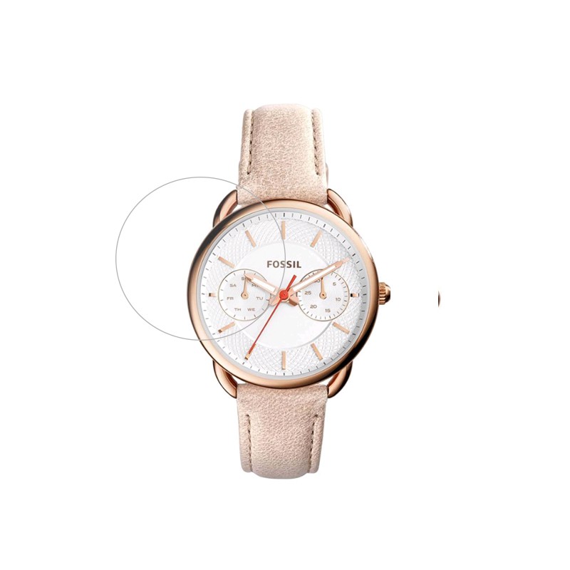 Pelindung Layar Tempered Glass Hd Anti Gores / Ledakan Untuk Smartwatch Fossil Q Tailor Ftw1129