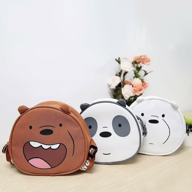 We Bare Bears Crossbody Bag Miniso Shopee Indonesia