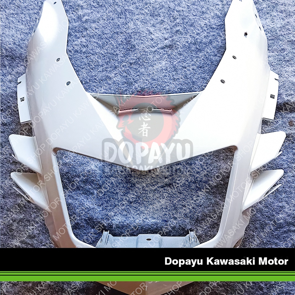 Cover Batok Lampu Depan Ninja Rr New Warna Putih Original Kawasaki