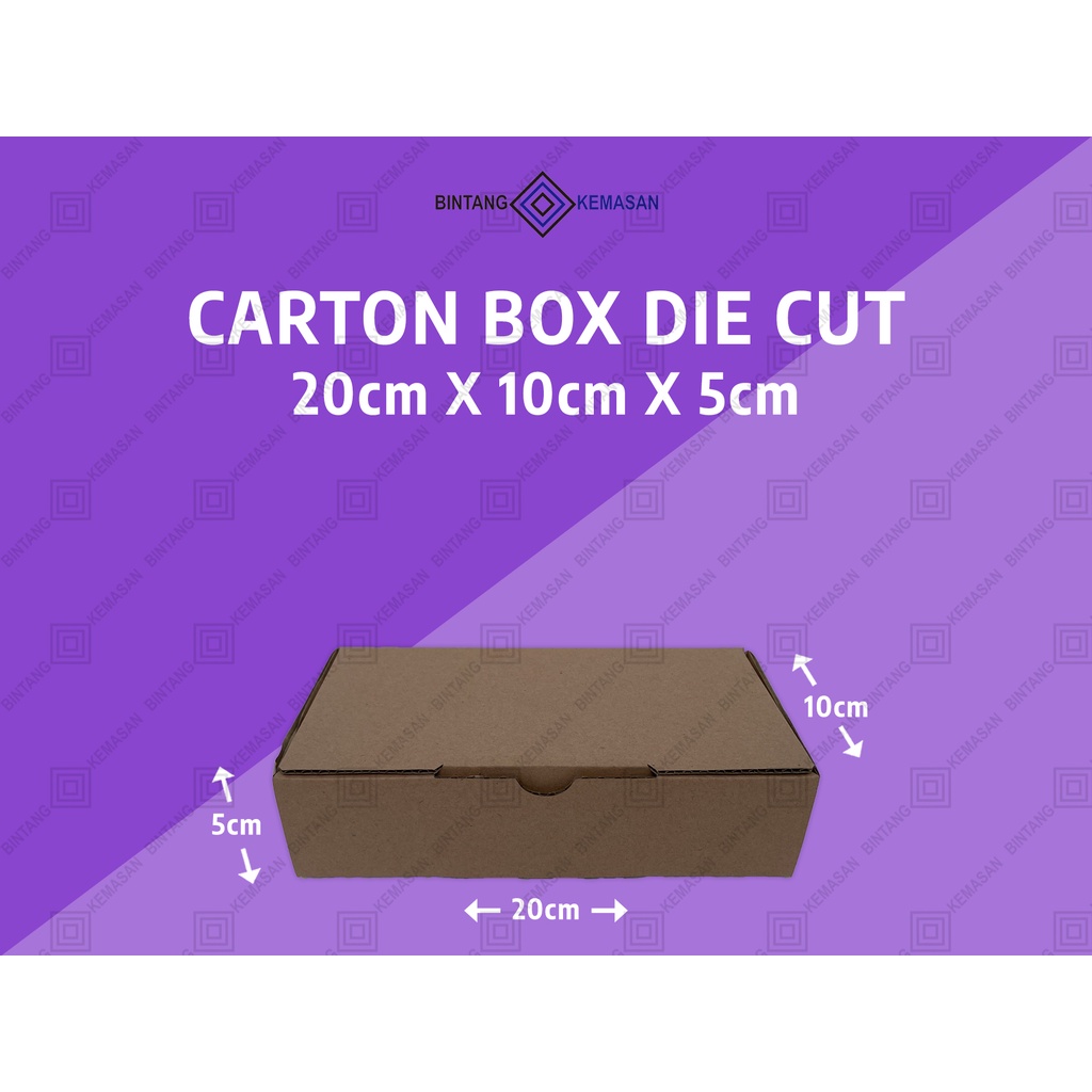 

Kardus Karton Packing 20 x 10 x 5cm - Diecut Single Wall 20x10x5cm Dus Packing