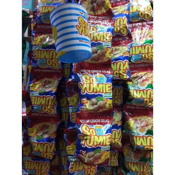 

mie gelas so yumie rasa baso sapi 1 renceng