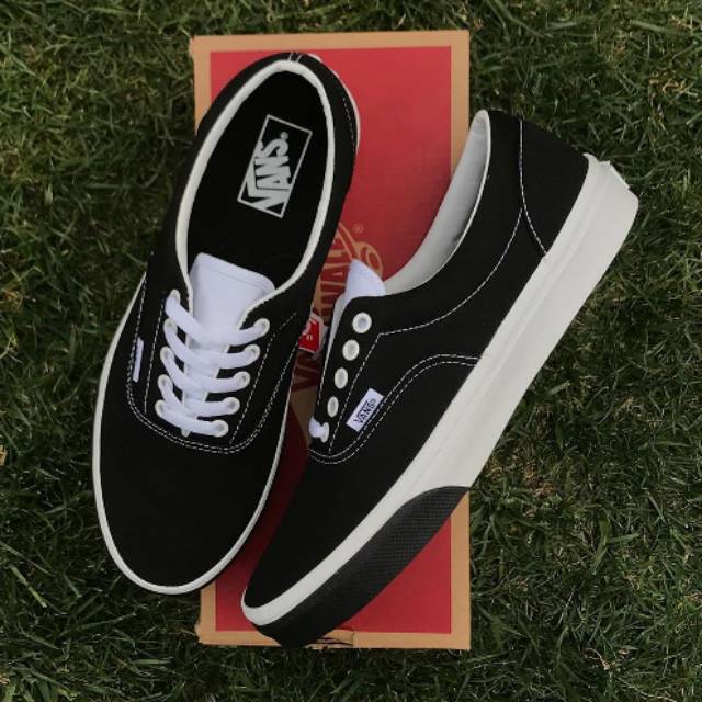 vans era color block black white