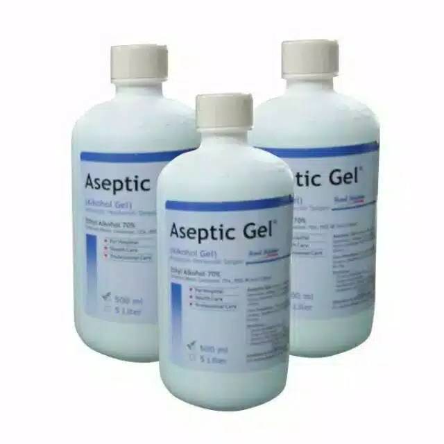 Aseptic Gel 500ml Hand Sanitizer 500ml+Dispenser OneMed