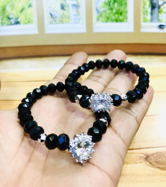 Gelang tangan wanita // gelang kristal // gelang lapis emas // gelang replika berlian