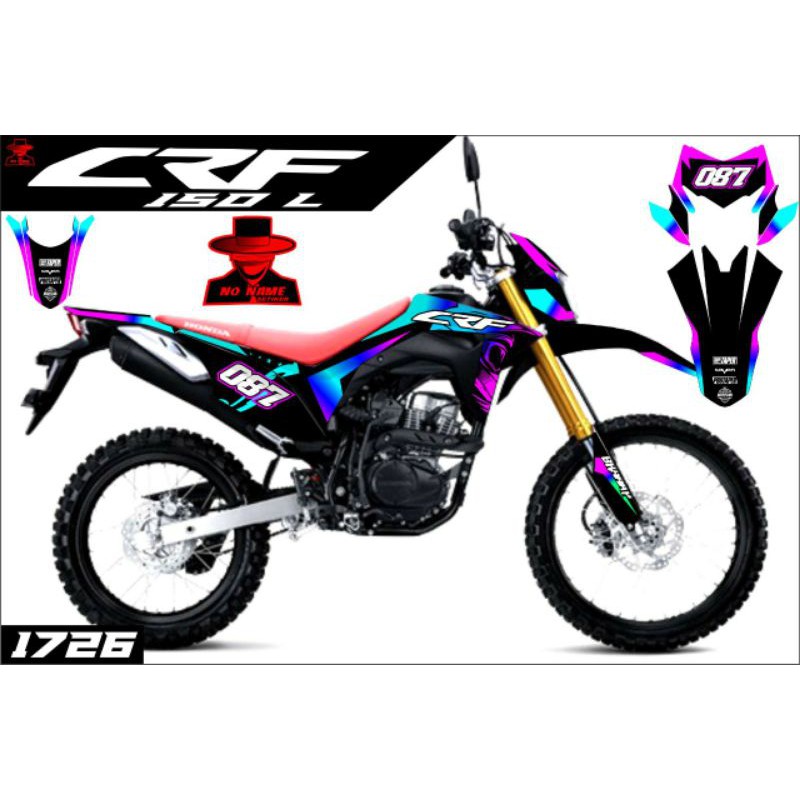 setiker stiker decal crf bahan orajet plus laminasi glosy