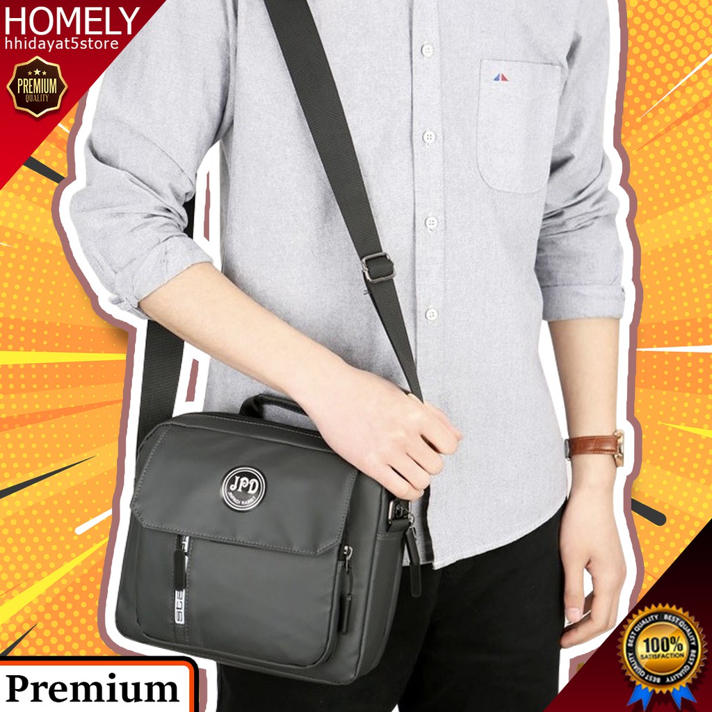 TAS SELEMPANG PRIA ORIGINAL TAS BAHU BRANDED TAS JINJING IMPORT TERMURAH E18