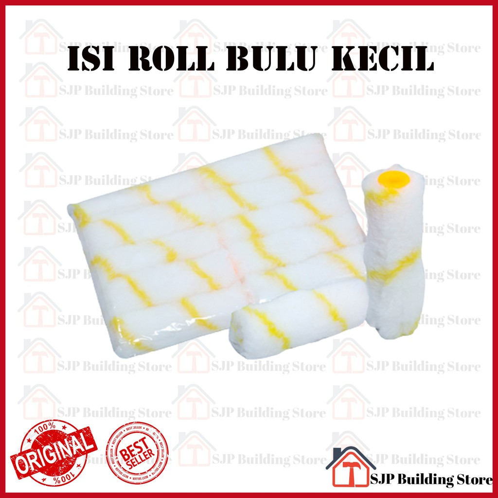 [COD] ISI KUAS CAT ROLL KECIL BULU REFILL KUAS ROL KAPAL 4&quot; TANPA GAGANG