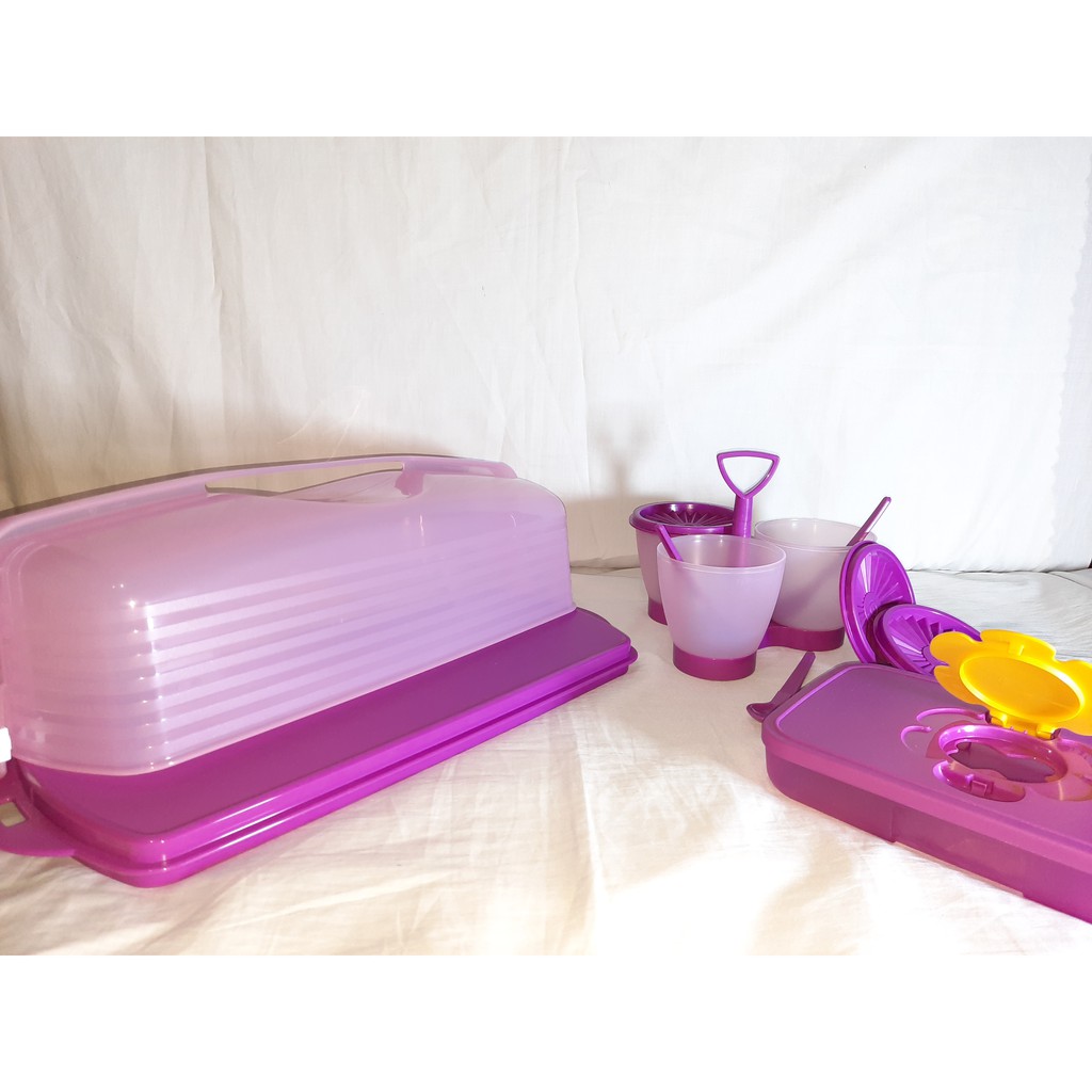 Cake Taker Rectangular x Condimate Set | TUPPERWARE