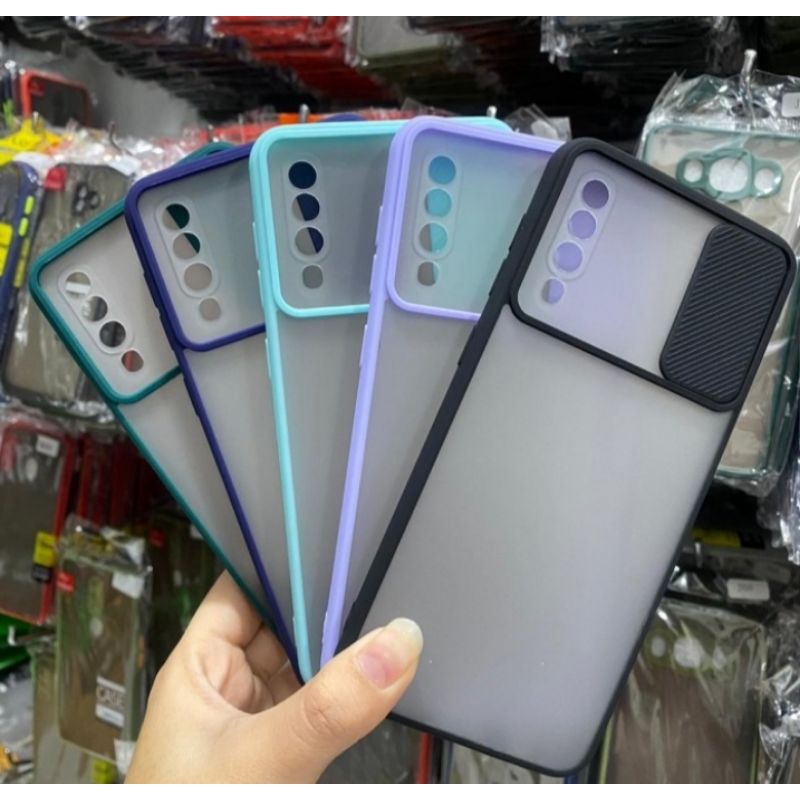 Samsung A50 A50S A30S SLIDE CASE Protection Camera Matte Candy