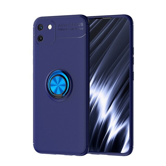 Case Realme C11 C12 C15 Autofocus Invisible iRing Magnet TPU Silicon Softcase 360 Rotation