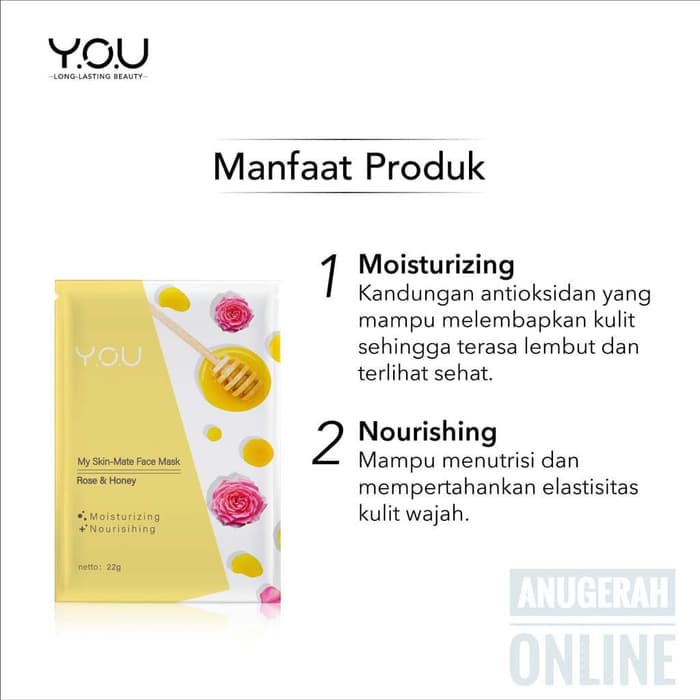 Y.O.U MY SKIN MATTE FACE Sheet Mask - 22gr