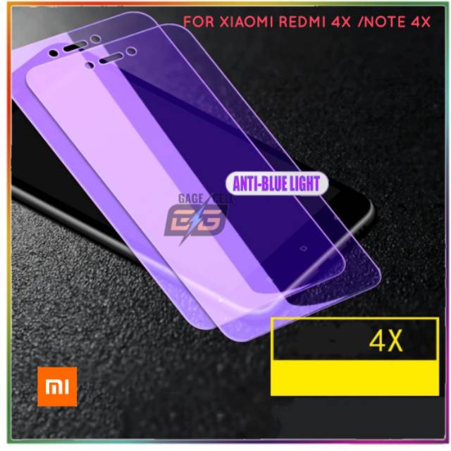Tempered Glass Blue Ray Redmi Note 4X/TG Anti Gores Biru Radiasi Xiaomi Redmi Note 4X 4 X PREMIUM