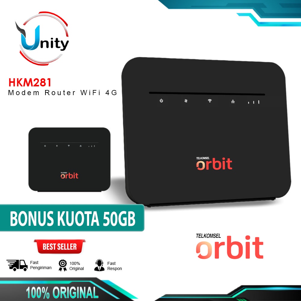 Modem WiFi 4G LTE HKM281 Orbit Pro Telkomsel HKM 281 Router