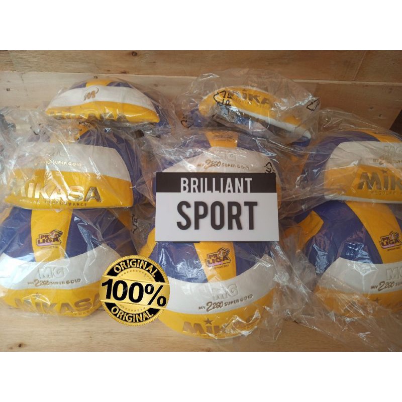 BOLA VOLLY MIKASA SUPER GOLD ORIGINAL