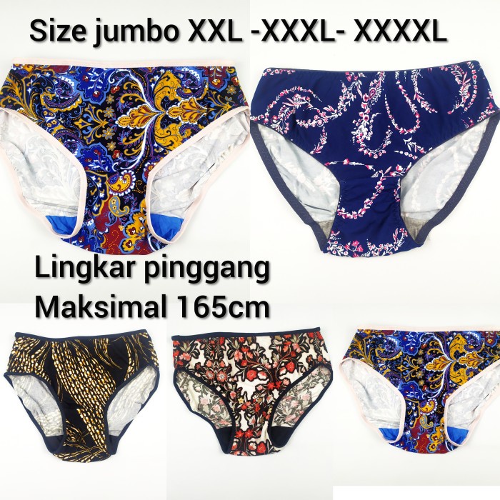 celana dalam cd wanita perempuan extra jumbo big size XXL XXXL gemuk - XXL