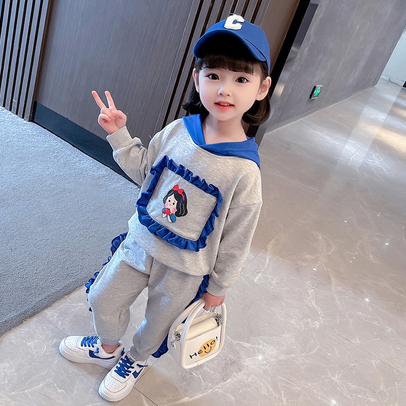 Plazababyku PASSWORD SNOWHITE HOODIE Setelan Sweater 1 - 7 Tahun Baju Anak BerKualitas