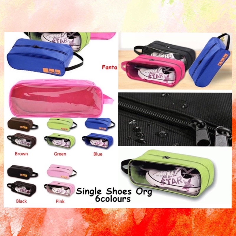 Tas sepatu sandal olahraga organizer Sport Gym shoes bag Waterproof Anti Air