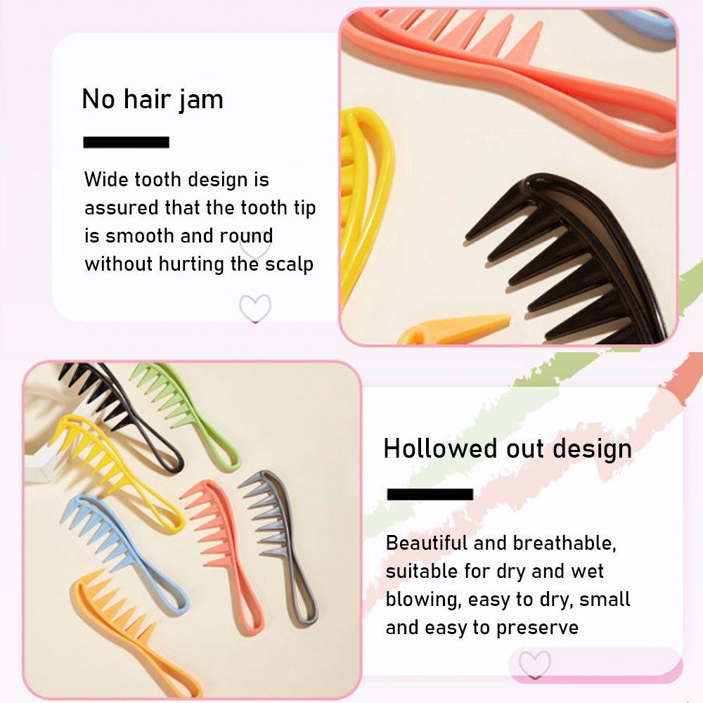 Preva Detangling Sisir Pria Styling Wet Dry Hair Handgrip Curly Perawatan &amp; Styling Rambut Panjang
