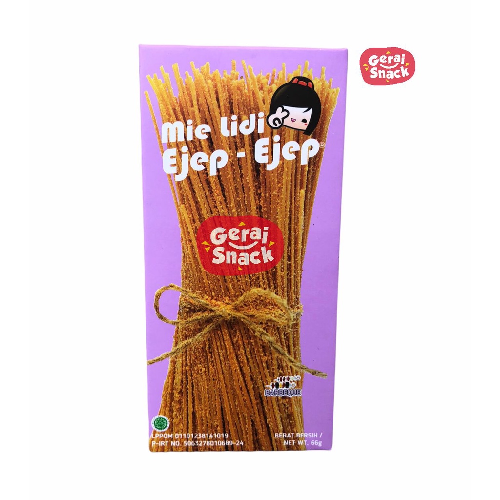 Mie lidi EJEP EJEP Mie Lidinya Lebih Renyah Bumbu Tebal Best Seller (66gr)