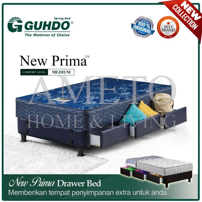 =+=+=+] Guhdo Spring Bed Drawer New Prima - 100x200 - (Tanpa Sandaran)