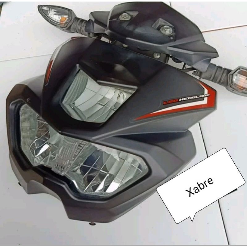 refrektor set cover reflektor lampu depan headlamp set lampu sen send ori yamaha xabre x abre 150