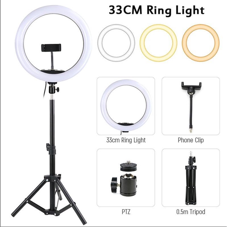 Ringlight Fill Light 33cm + Tripod 2.1M Type Bd-330 Mk