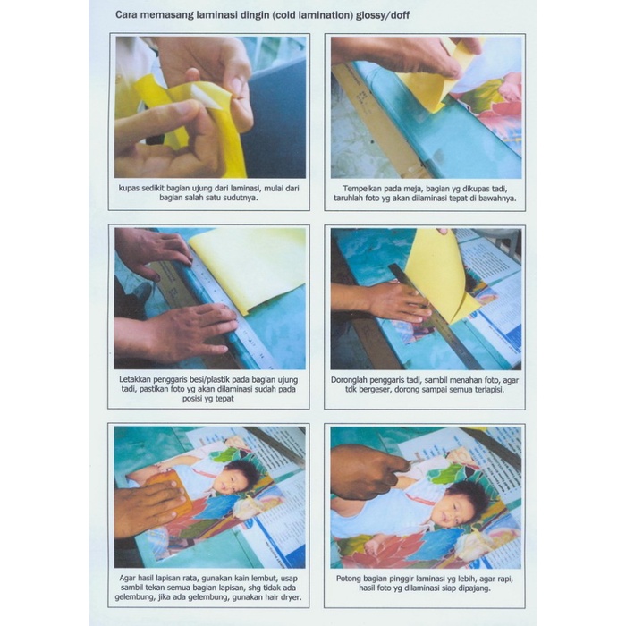 

kertas- plastik pelapis laminasi untuk tahan air sticker a4 - glossy -kertas.