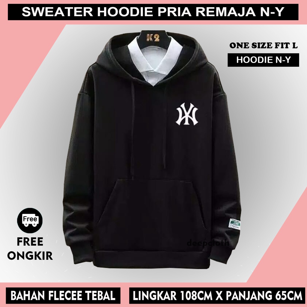 Sweater cowo aesthetic Switer Cowok Keren swetter pria Switer Hitam Hodie Cowok / Sweater hoddie pria korea