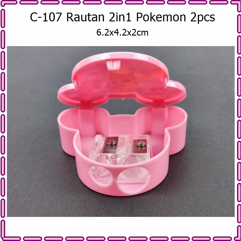 C-107 Rautan Anak 2in1 Pokemon 2pcs